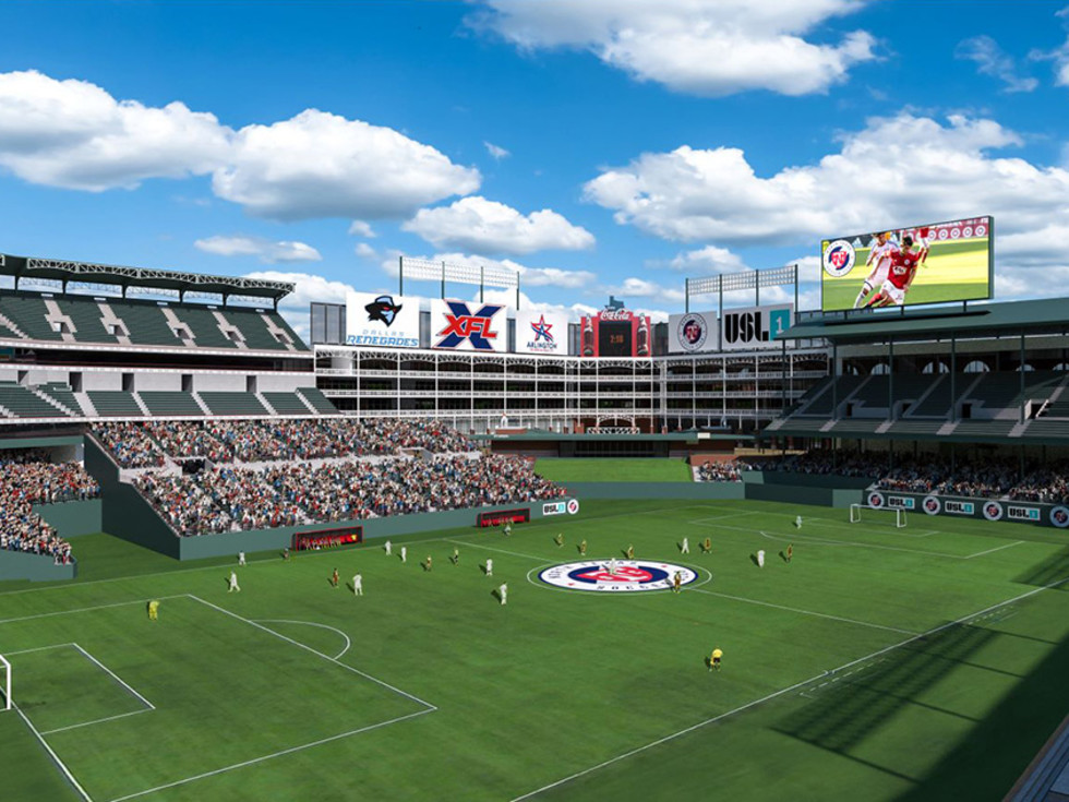 El viejo estadio de los Texas Rangers se llama ahora “Choctaw Stadium”