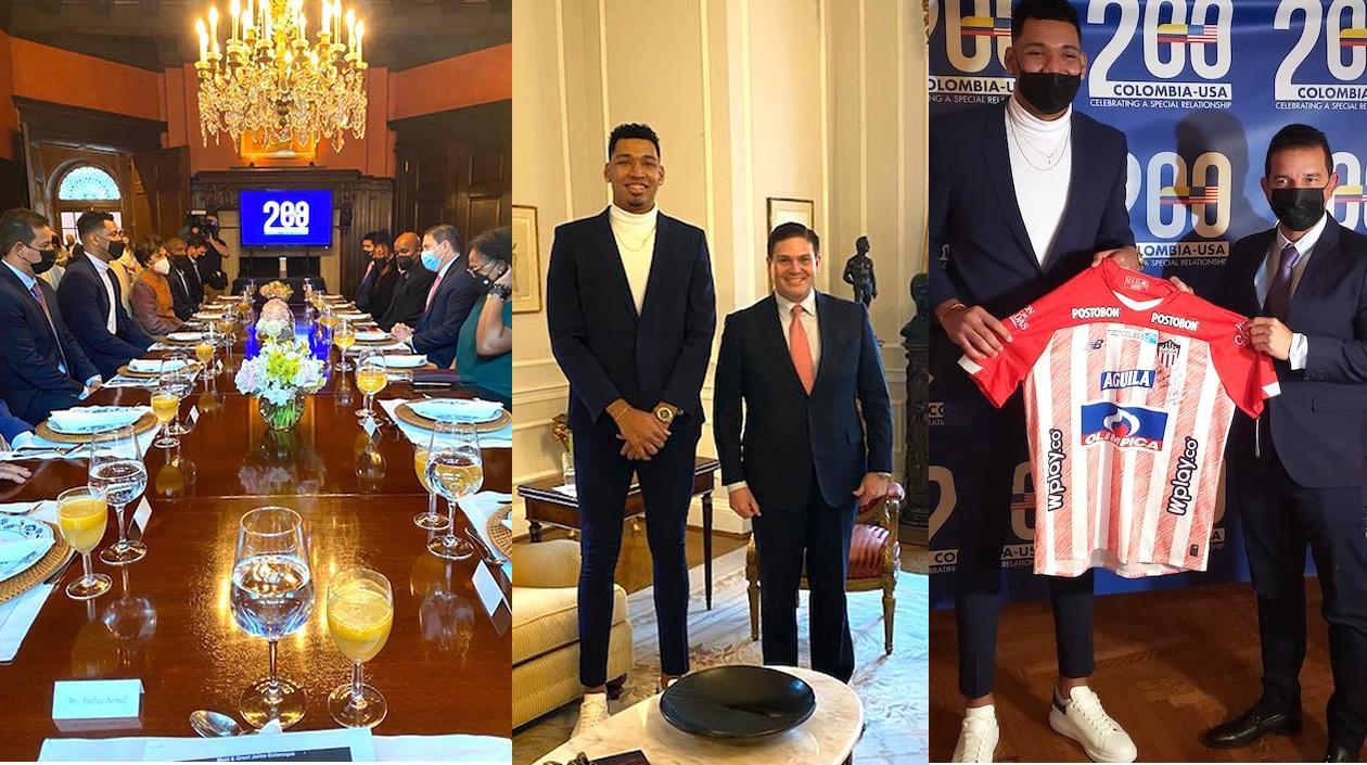Embajada colombiana en EE.UU. homenajeó al basquebolista barranquillero Jaime Echenique