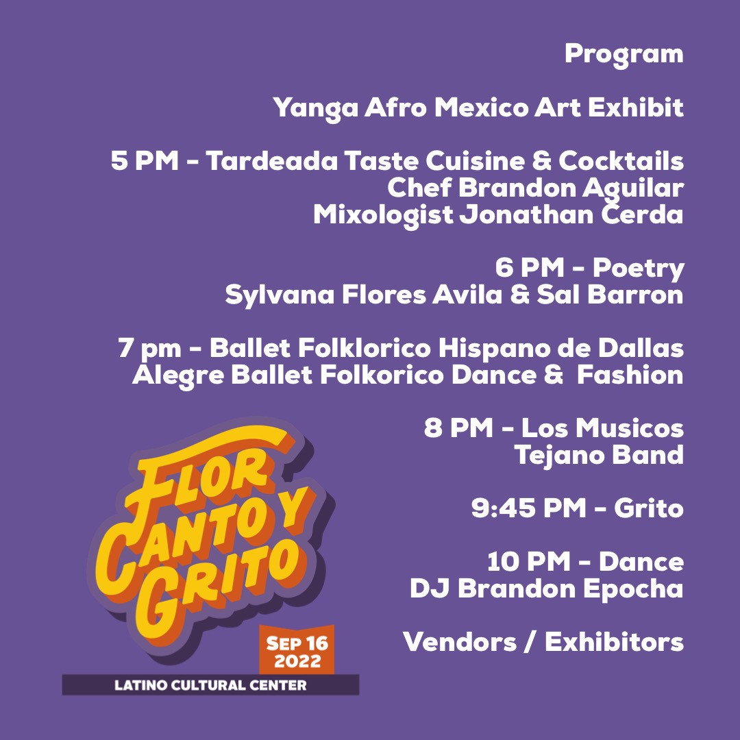 !Flor, Canto y Grito! en Centro Cultural Latino incluye “Exhibición de arte” Yanga Afro México