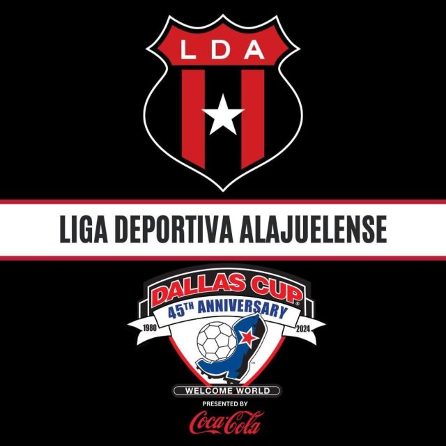 Regresa La Liga Deportiva Alejuelense de Costa Rica a la Dallas Cup 2024.